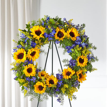 Bright Rays Wreath –  My Enchanted Florist, Sandy Spring MD