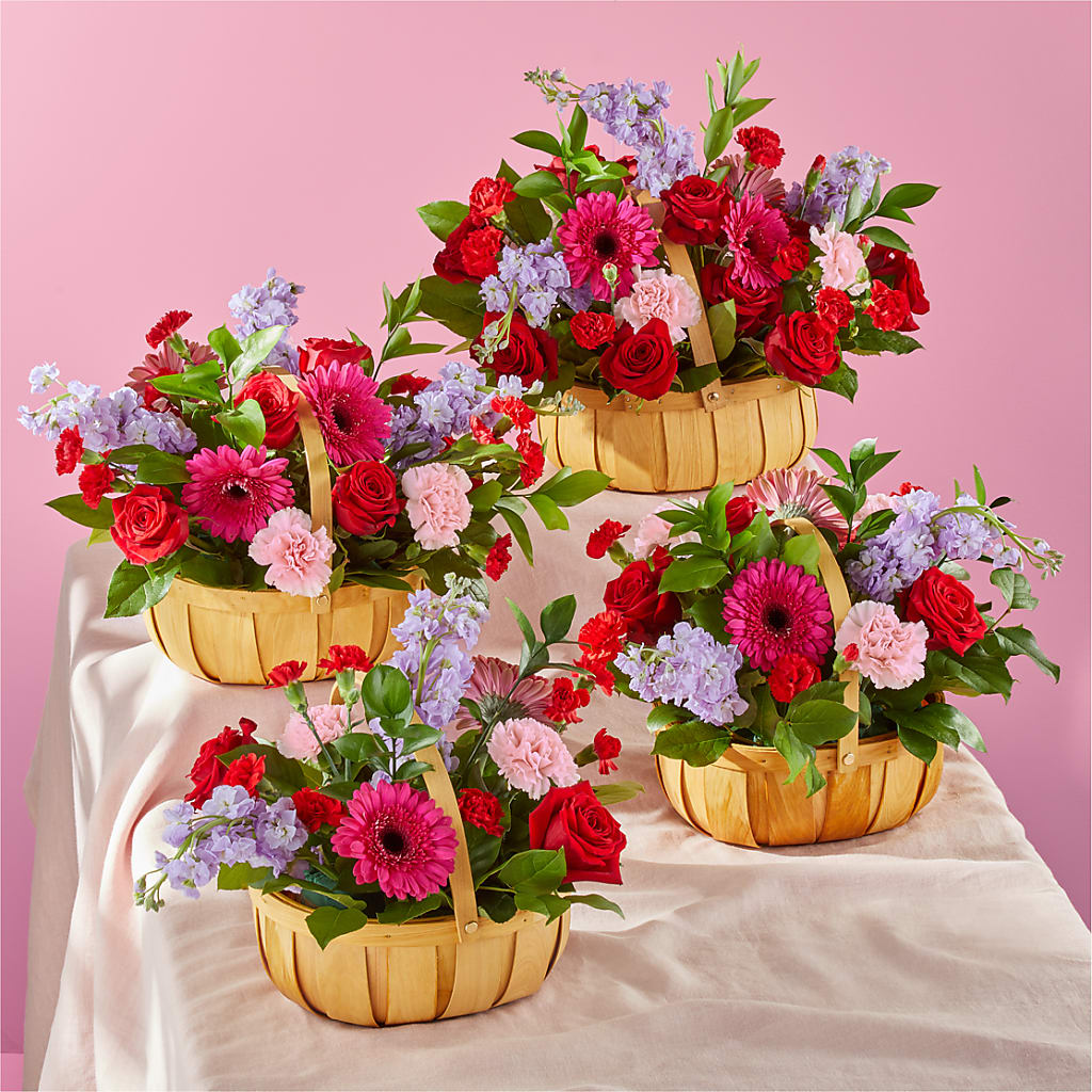 Pink Picnic Basket –  My Enchanted Florist, Sandy Spring MD