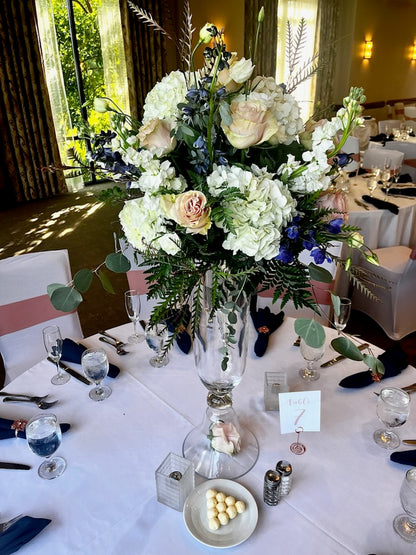 Lush Tall Centerpiece –  My Enchanted Florist, Sandy Spring MD