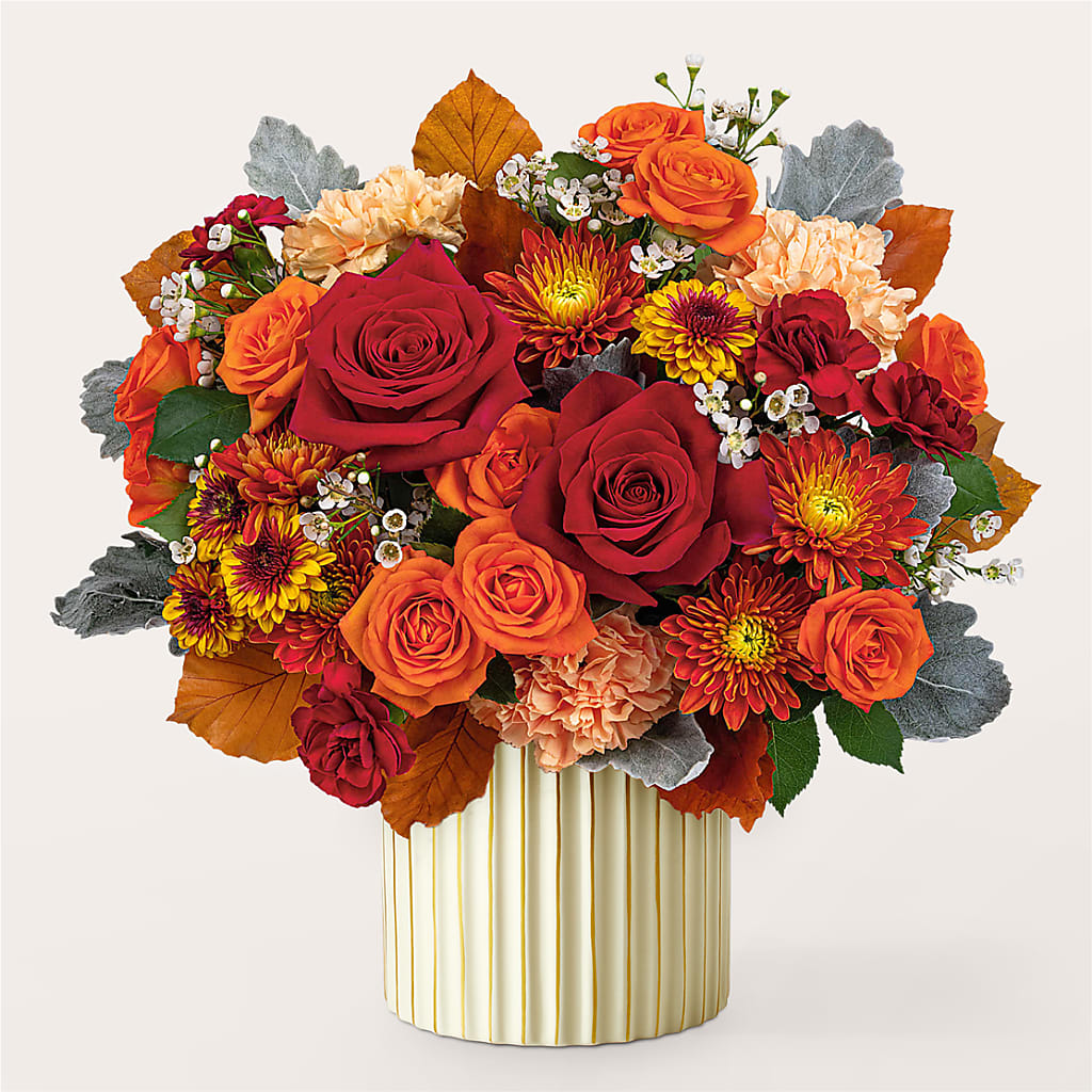 Merlot Bouquet with Ivory Vase –  My Enchanted Florist, Sandy Spring MD