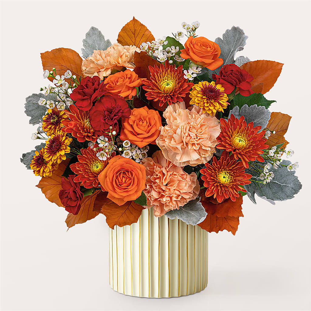 Merlot Bouquet with Ivory Vase –  My Enchanted Florist, Sandy Spring MD
