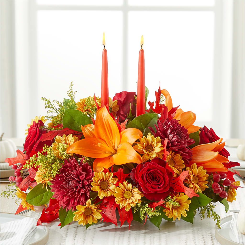 Autumn's Embrace Centerpiece –  My Enchanted Florist, Sandy Spring MD