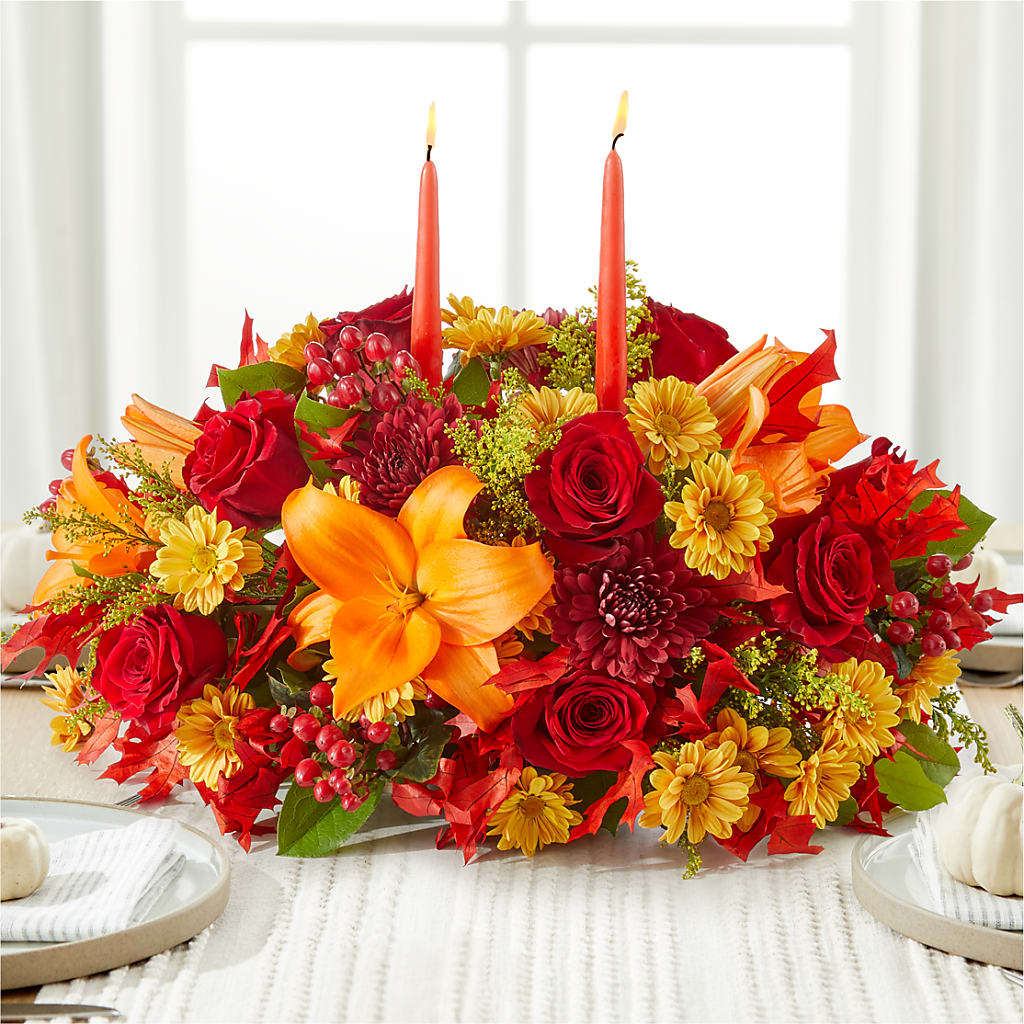 Autumn's Embrace Centerpiece –  My Enchanted Florist, Sandy Spring MD