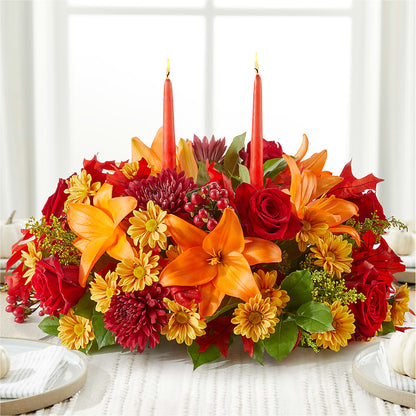 Autumn's Embrace Centerpiece –  My Enchanted Florist, Sandy Spring MD