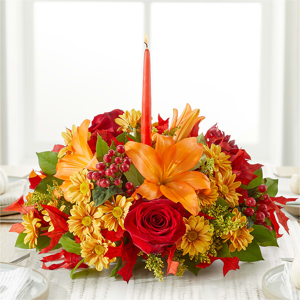 Autumn's Embrace Centerpiece –  My Enchanted Florist, Sandy Spring MD
