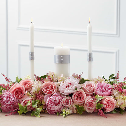 Worldwide Romance Unity Candle Arrangement –  My Enchanted Florist, Sandy Spring MD